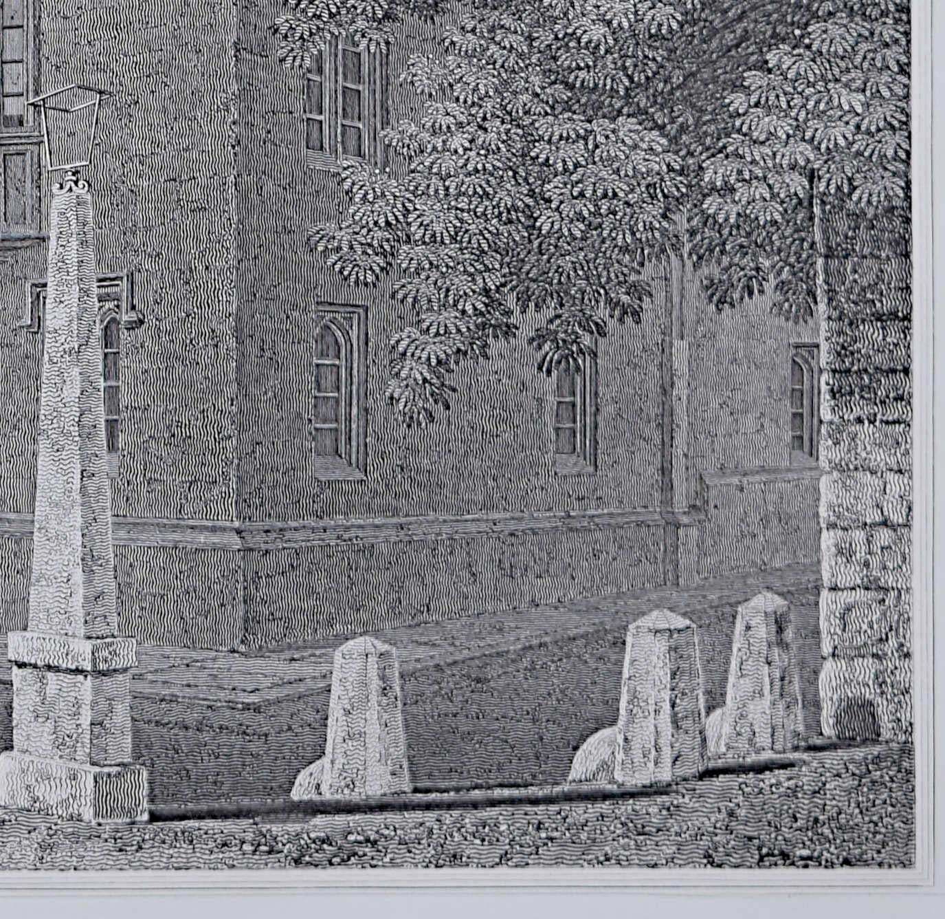Brasenose College, Oxford And The Radcliffe Camera Engraving By Joseph Skelton photo for sale