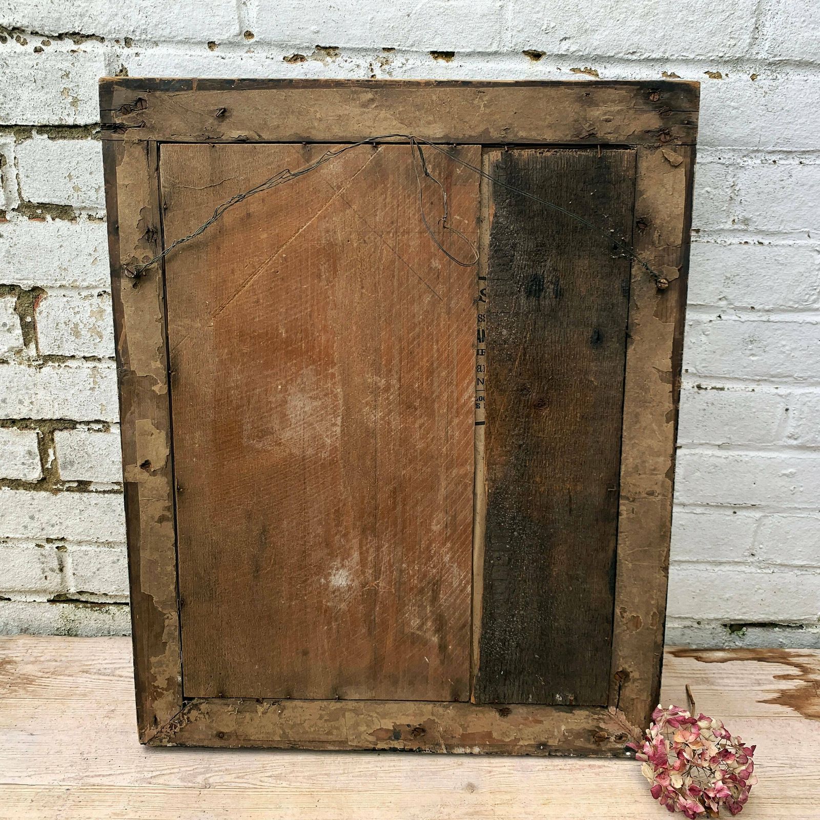 Antique Framed Print Dated 1876 photo vintage