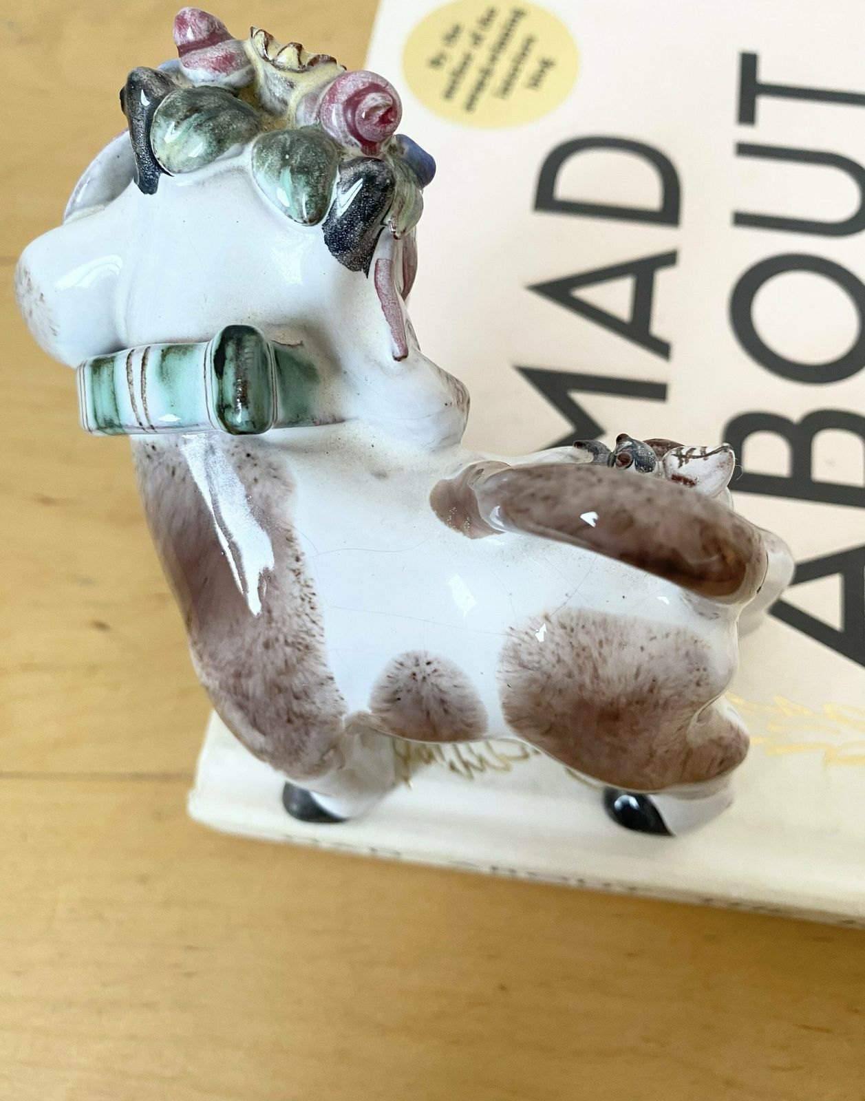 Vintage Austria Leopold Anzengruber Keramick Wien Cow Figurine photo vintage