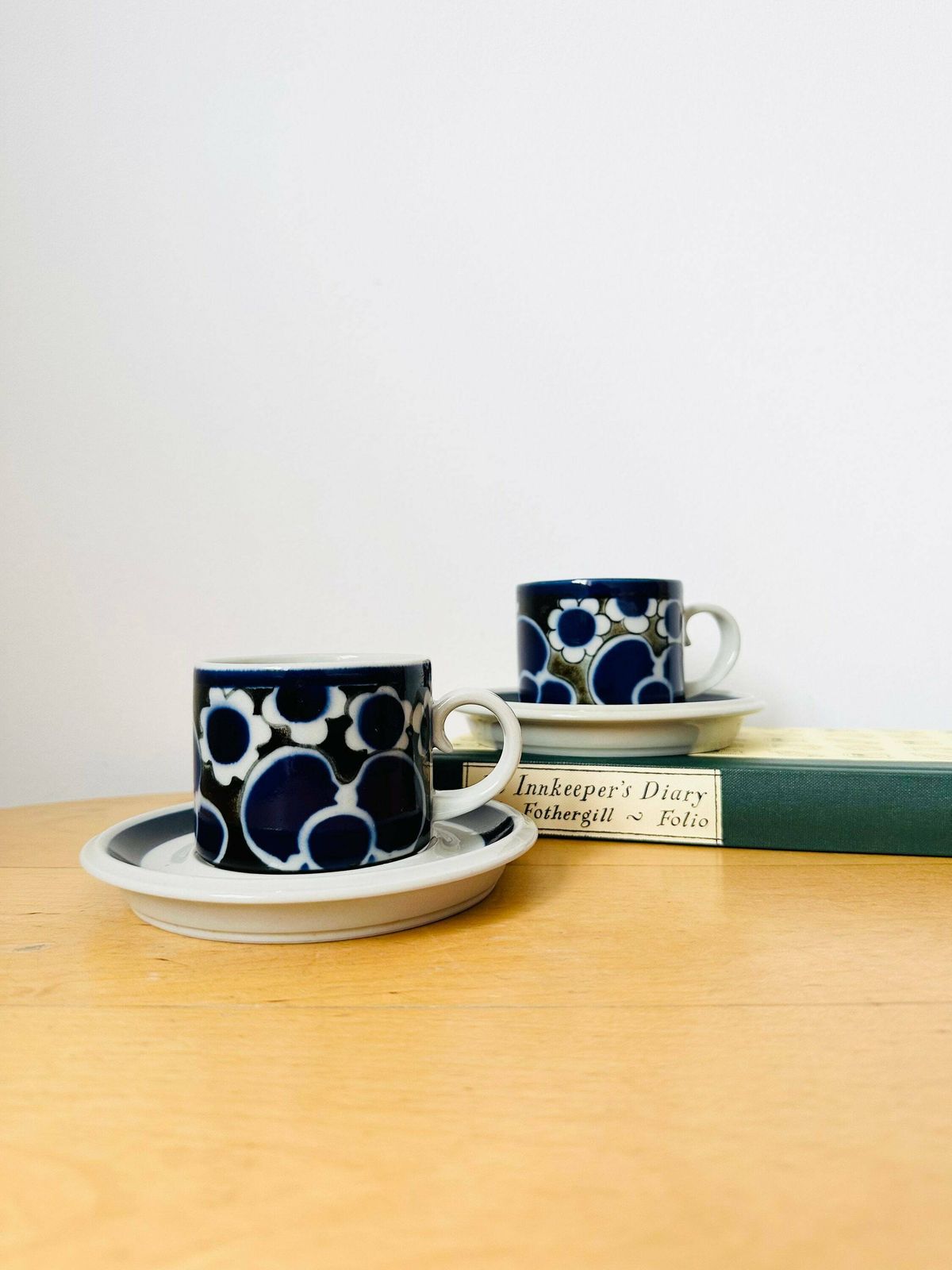 Arabia Finland Saara Pair Of Cup & Saucer, Design By Anja Jaatinen Winquist, Scandinavian Modern photo furniture