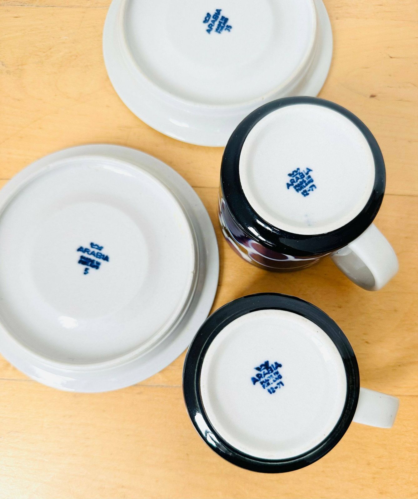 Arabia Finland Saara Pair Of Cup & Saucer, Design By Anja Jaatinen Winquist, Scandinavian Modern photo 80.0