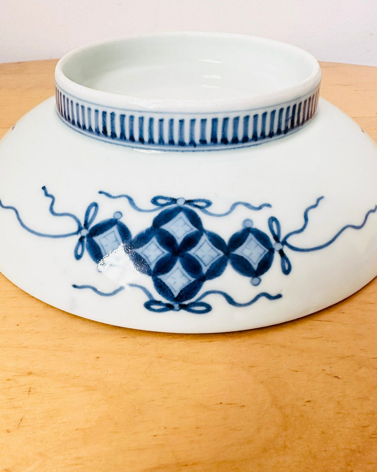photo for sale Antique Japanese Nabeshima Porcelain Bowl, Hand Painted Bowl, Blue And White Bowl