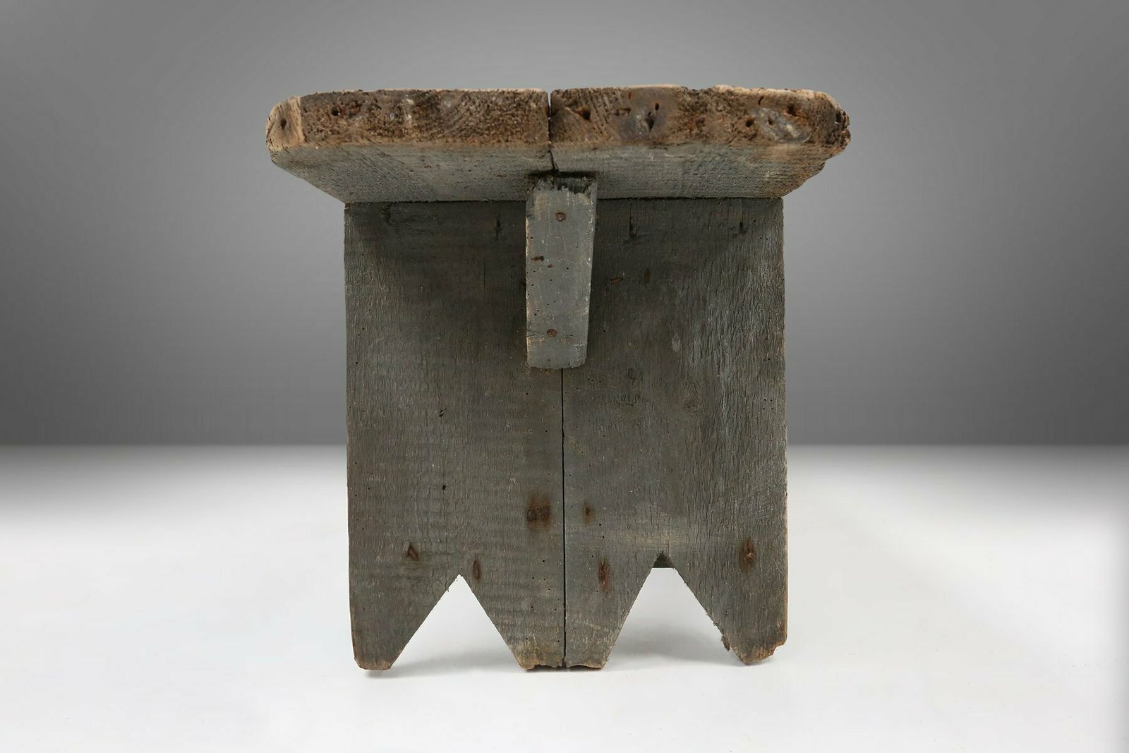 photo for sale Grey Wooden Bench, France, 1890s