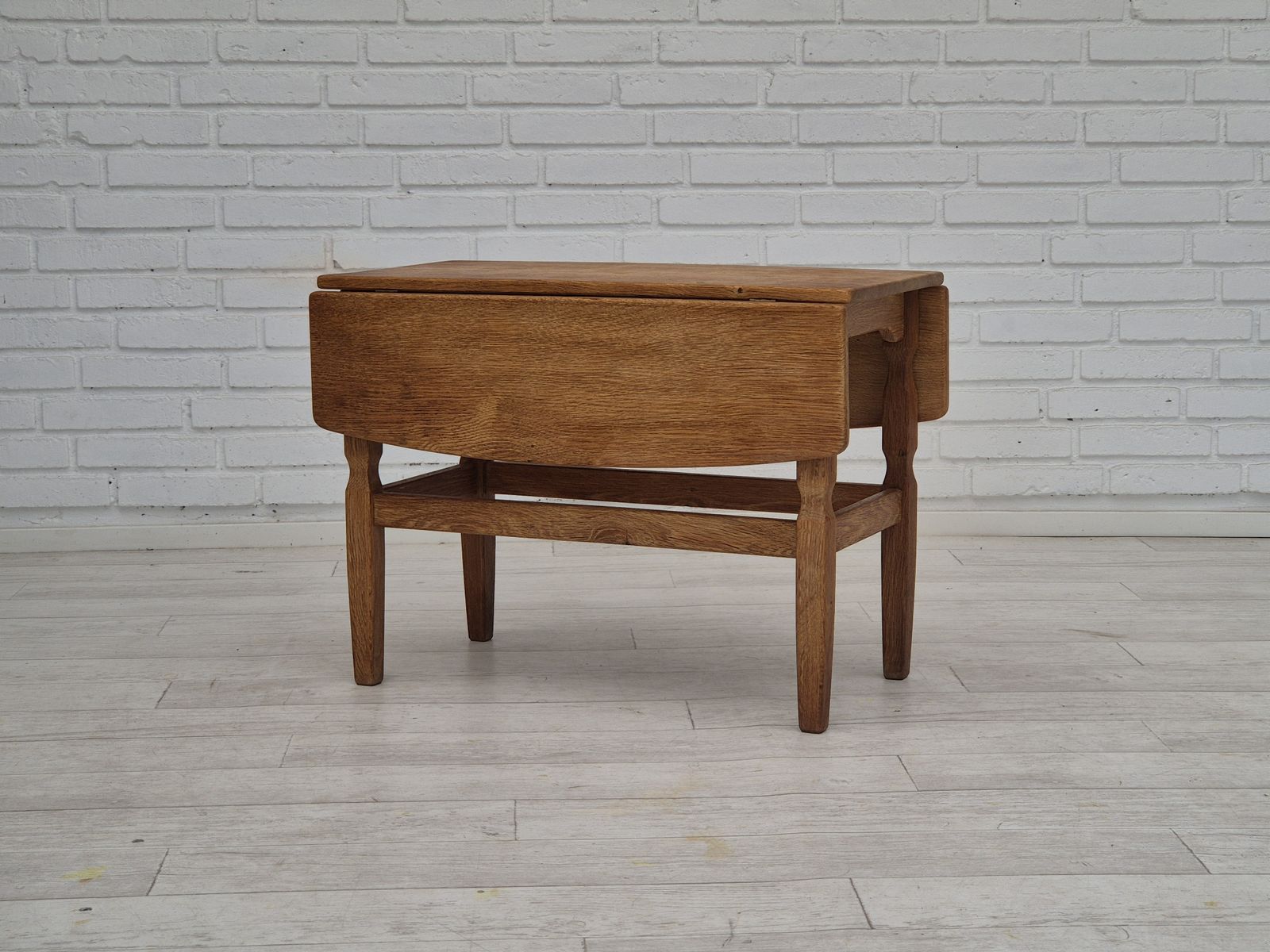 1970s, Danish Design By Henning Kjærnulf For Eg Kvalitetsmøbel, Foldable Table, Oak. photo Furniture