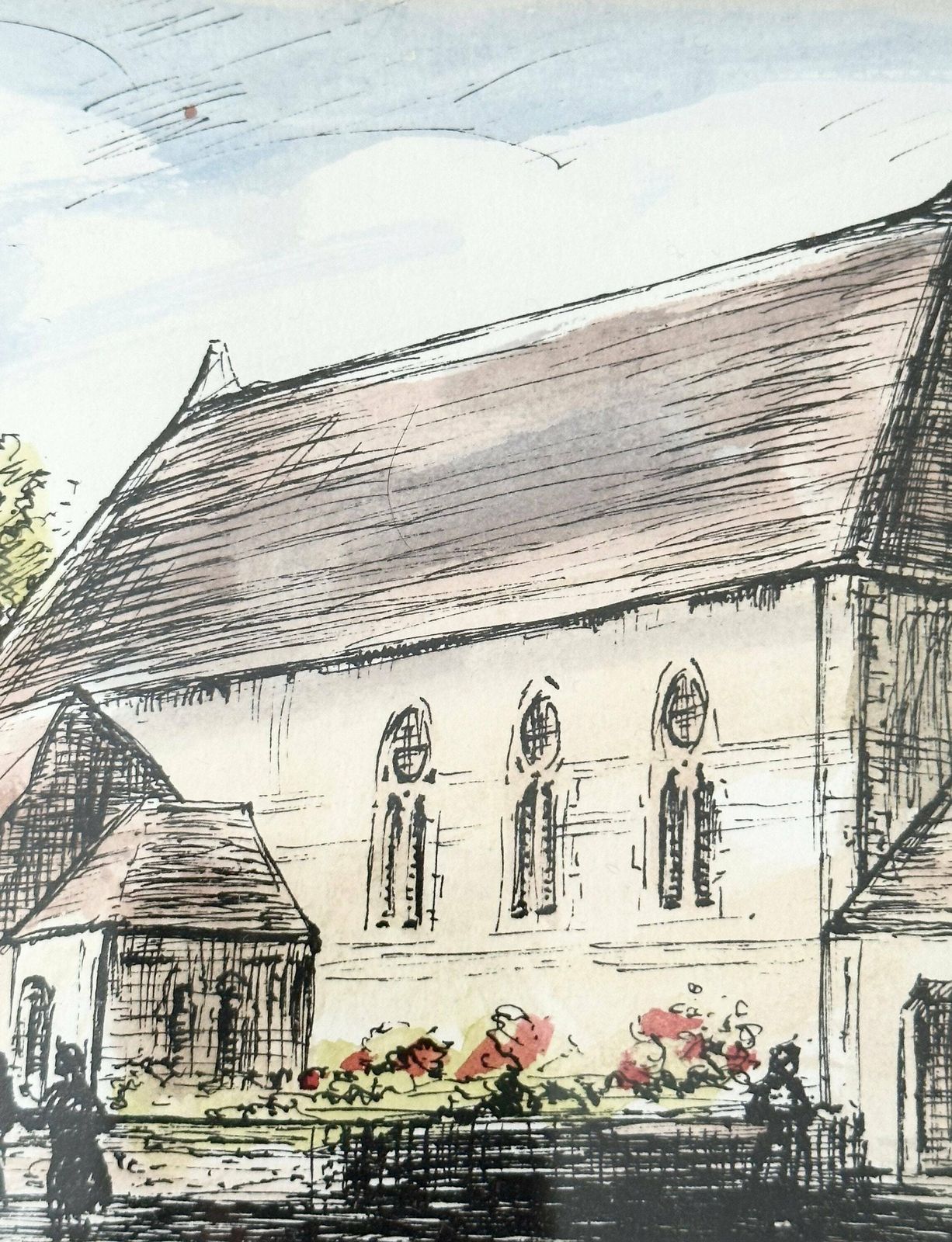 Original Watercolour Painting, St George’s Church Worthing, Framed Painting photo Art