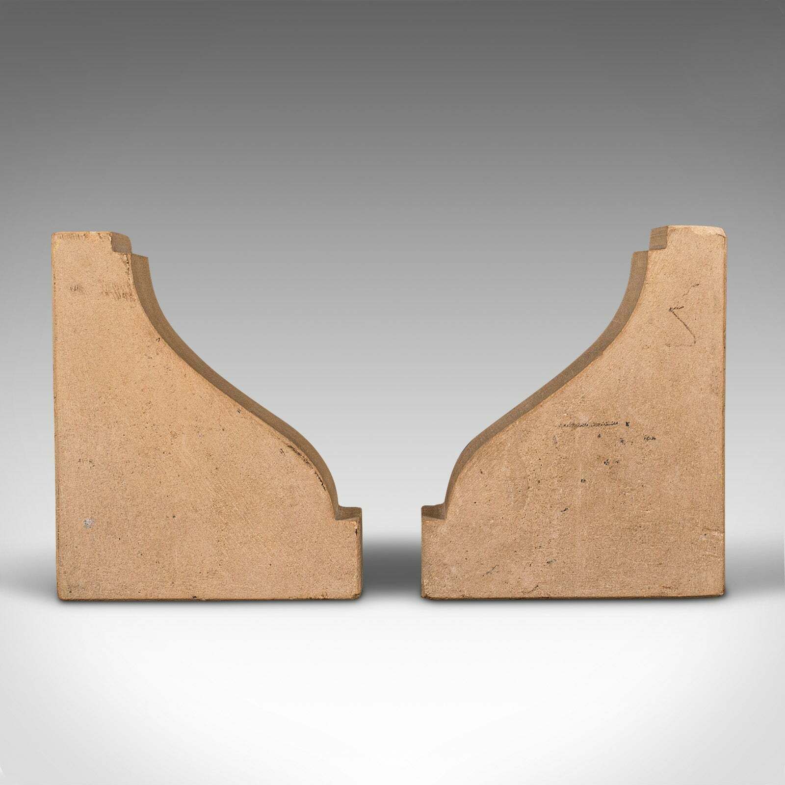 Vintage Pair Of Decorative Bookends, English, Book Rest, Mid Century, Art Deco photo for sale