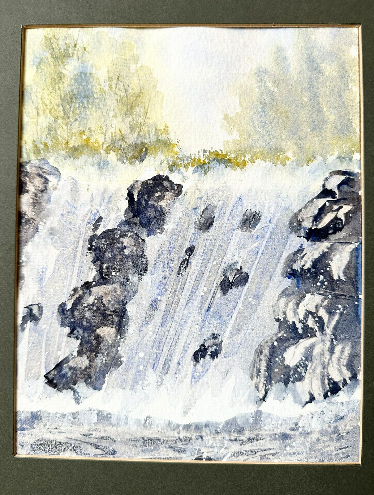 Original Watercolour Painting, Unframed Landscape, Unframed Painting photo Art
