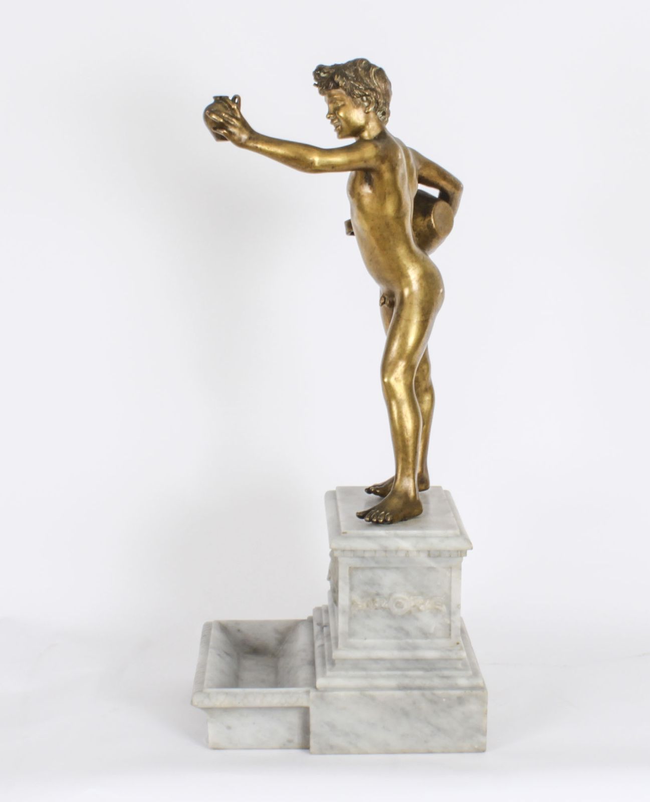 photo for sale Antique 65cm Bronze "The Water Carrier" Vincenzo Gemito 19th Century