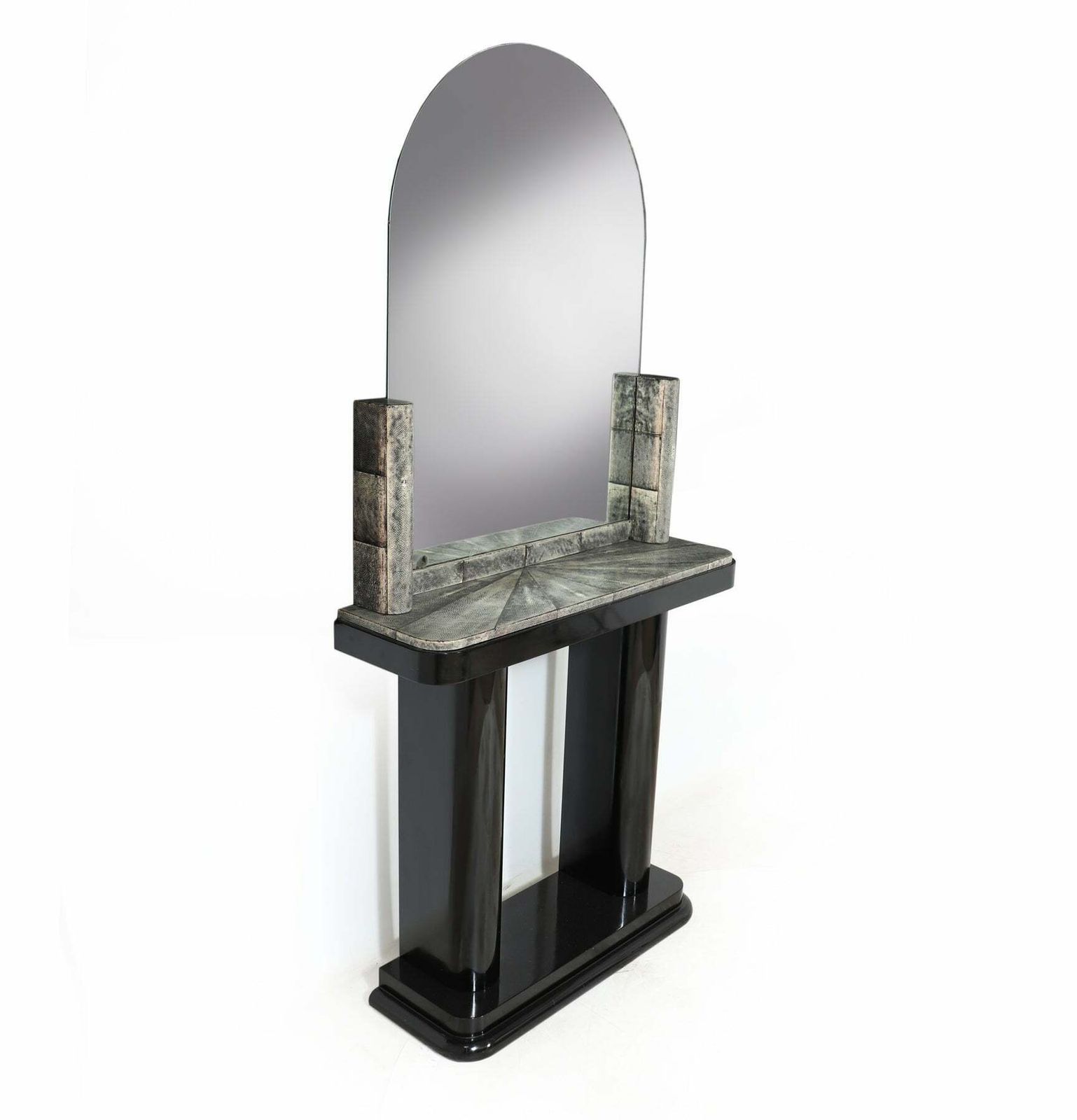 Art Deco Console And Mirror With Shagreen photo furniture