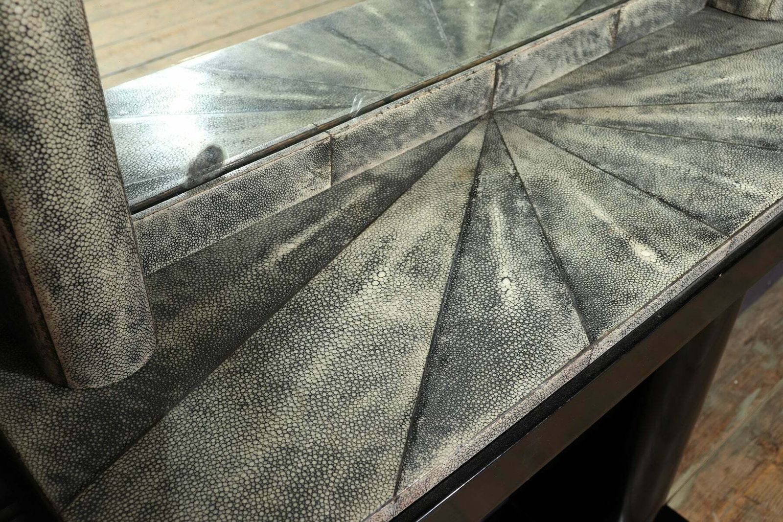 Art Deco Console And Mirror With Shagreen photo 2750.0