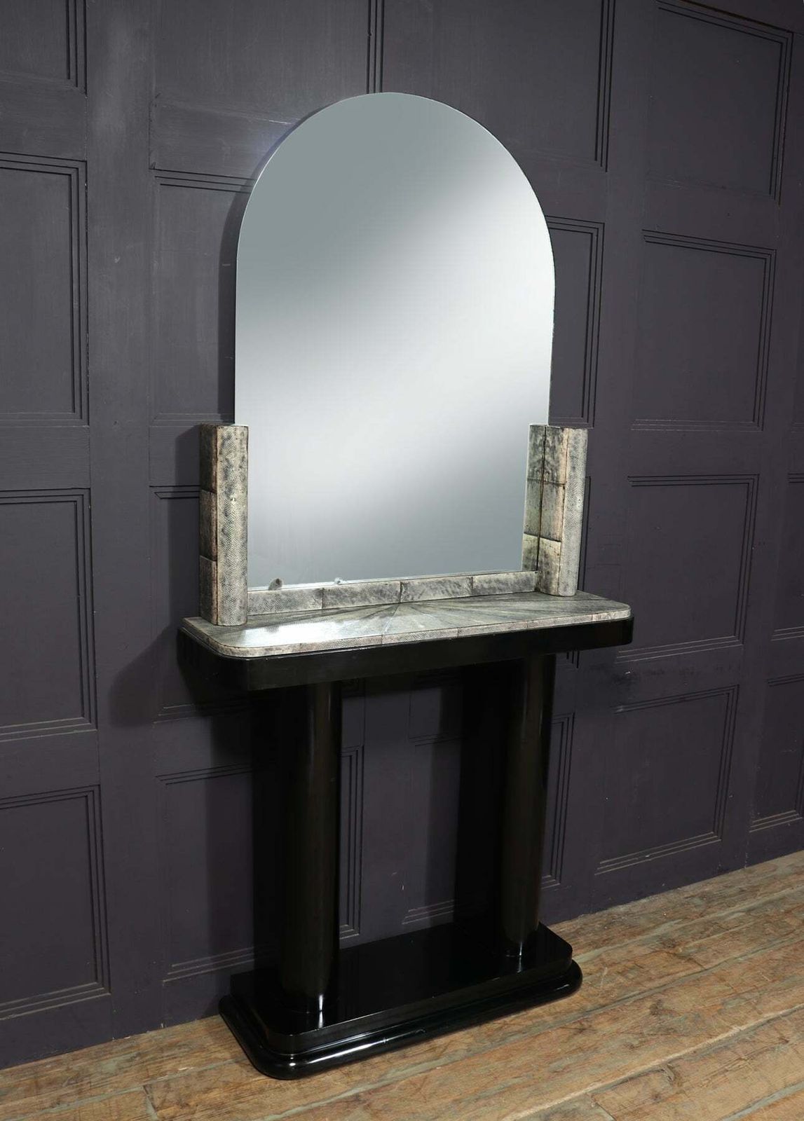 photo for sale Art Deco Console And Mirror With Shagreen