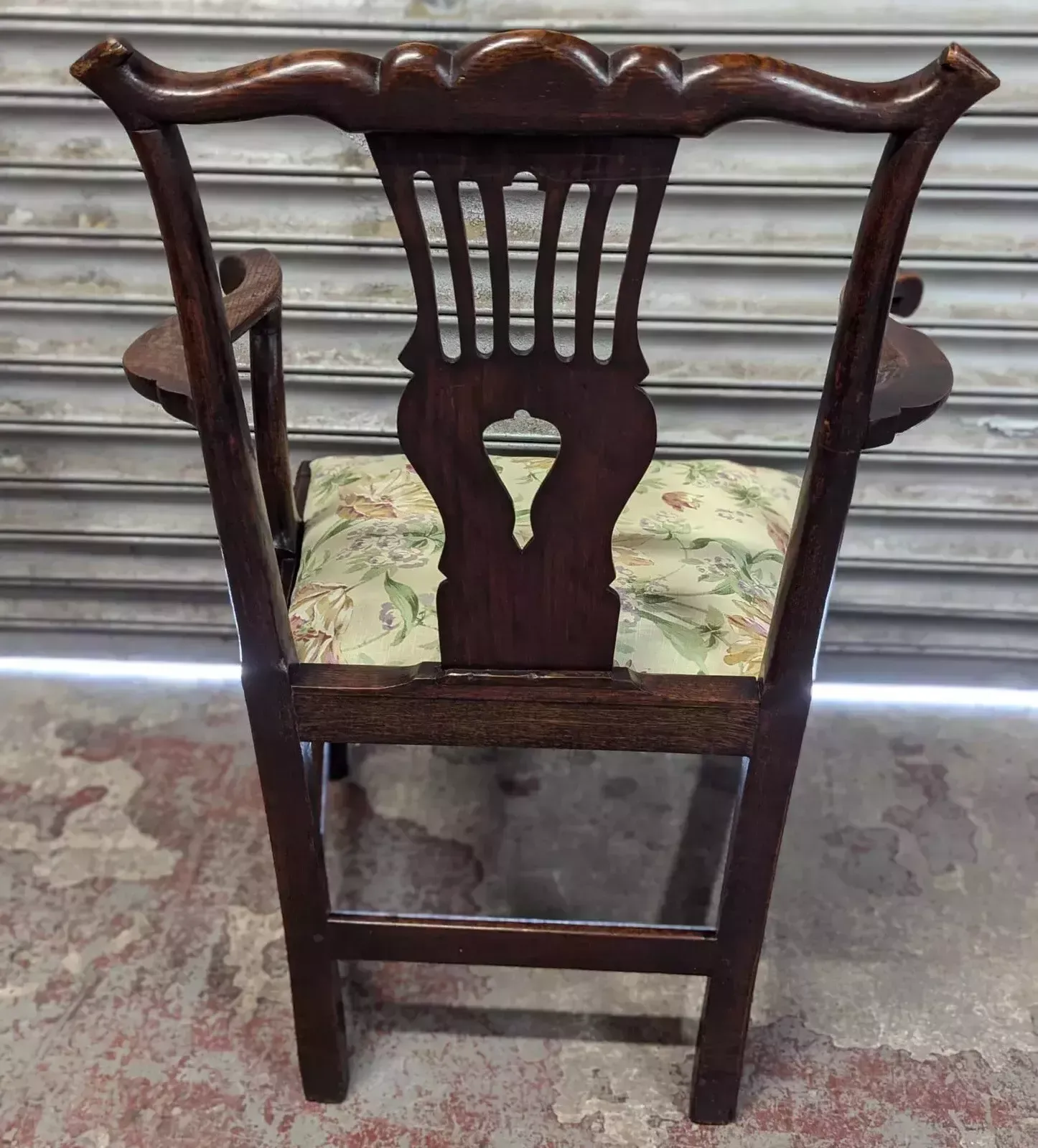 Georgian Oak Splat Back Chair, 1800s photo buy