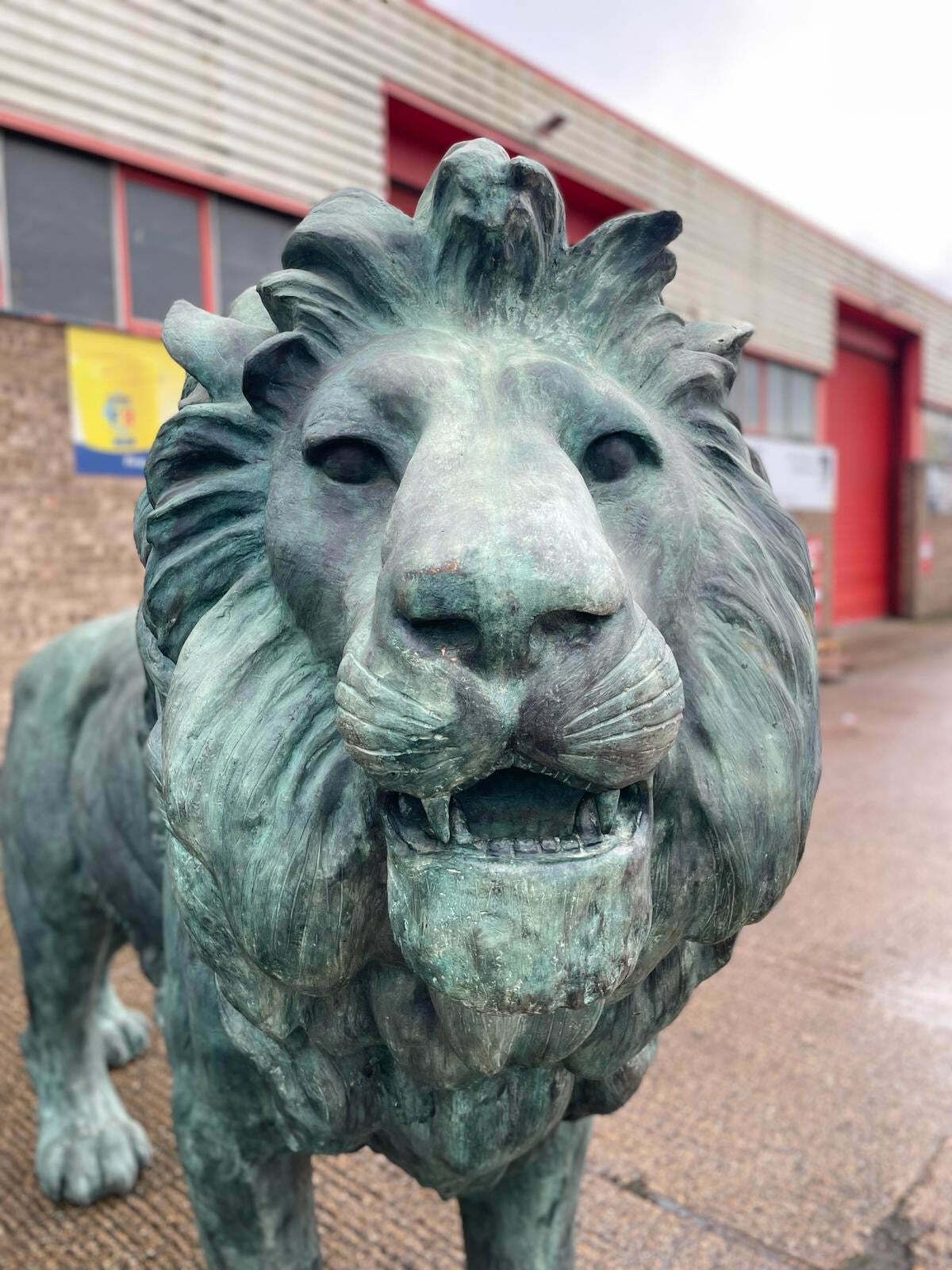 Huge, Pair Of Antique Bronze Lions From Italy photo 95000.0