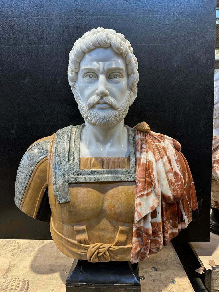 Rare, Greek Marble Bust On Plinth, One Of A Kind photo furniture