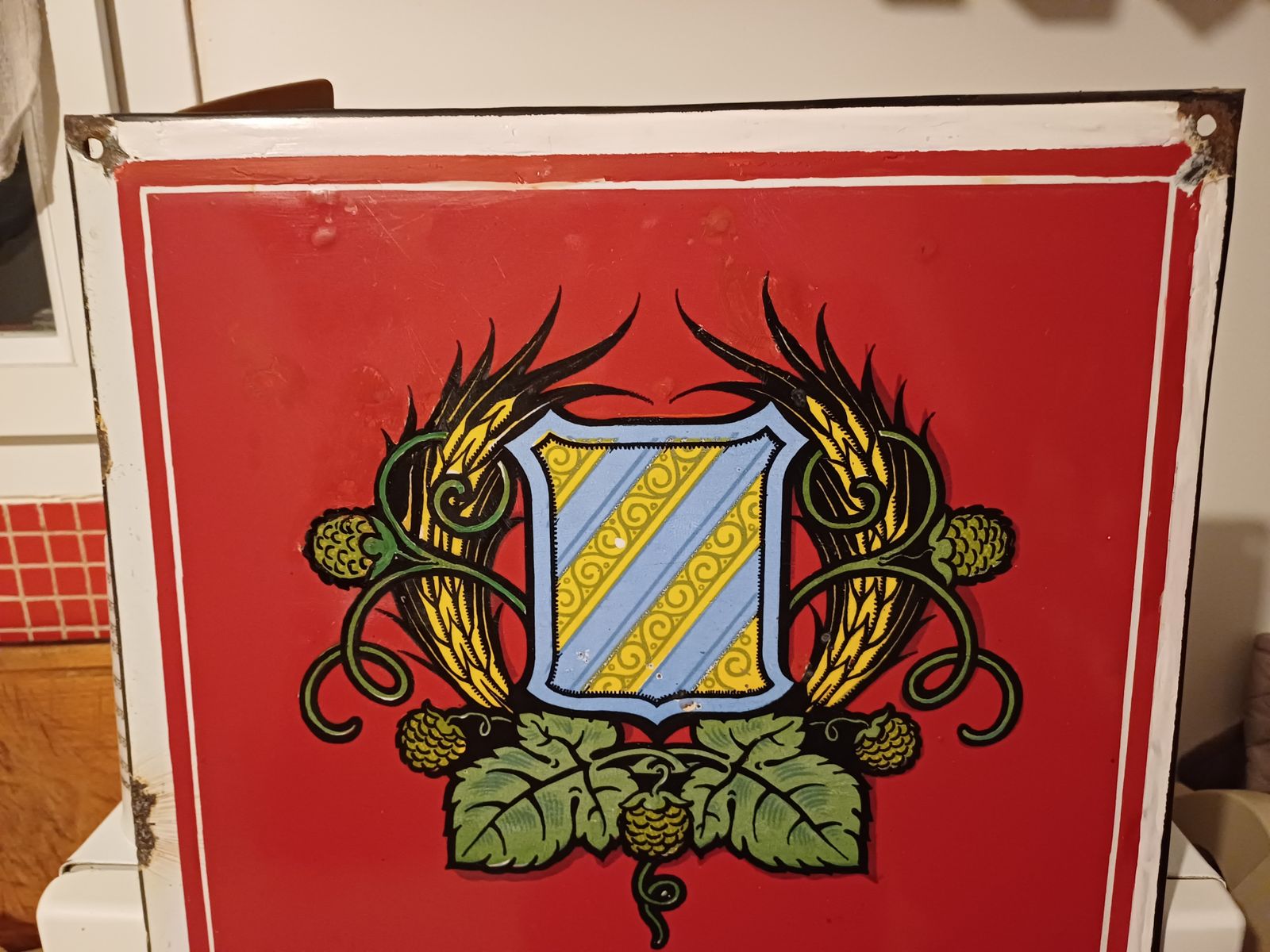 Enameled Sign Beer L. F. Haag, 1930s photo 494.0