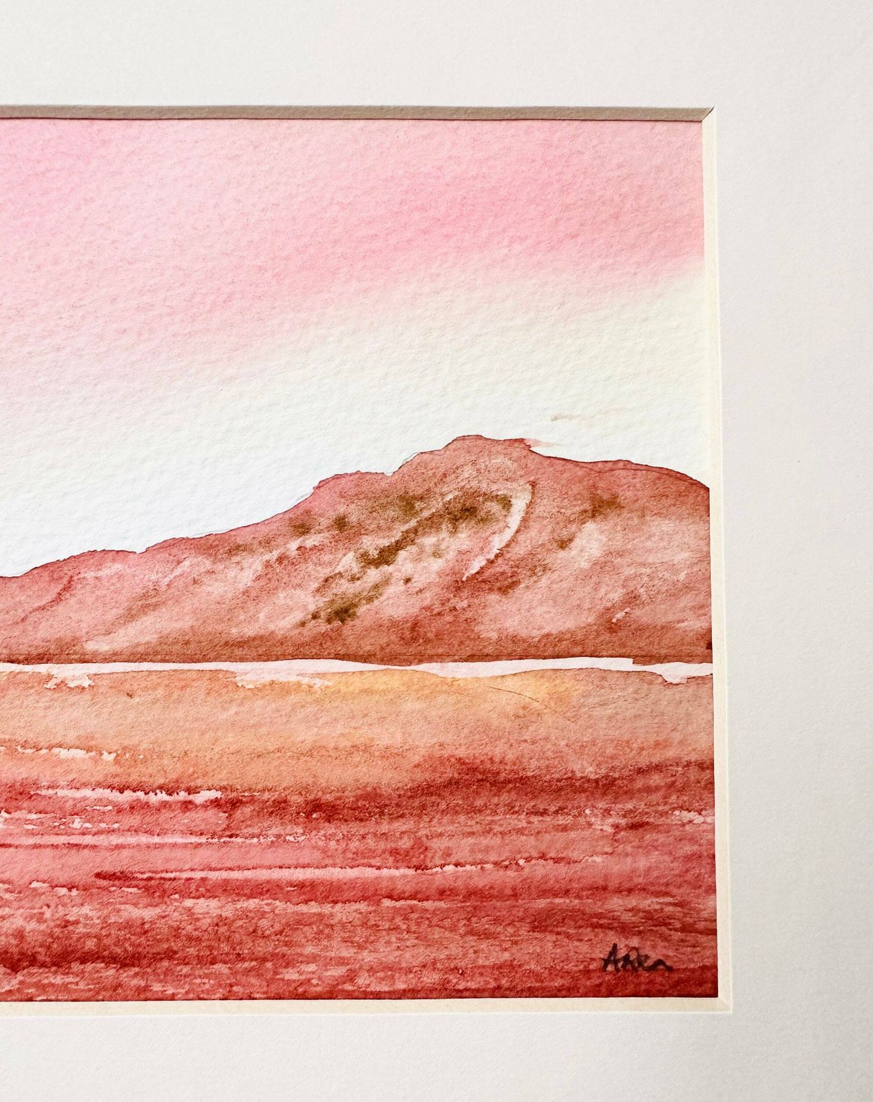 Original Watercolour Painting, Landscape, Unframed Painting photo Art