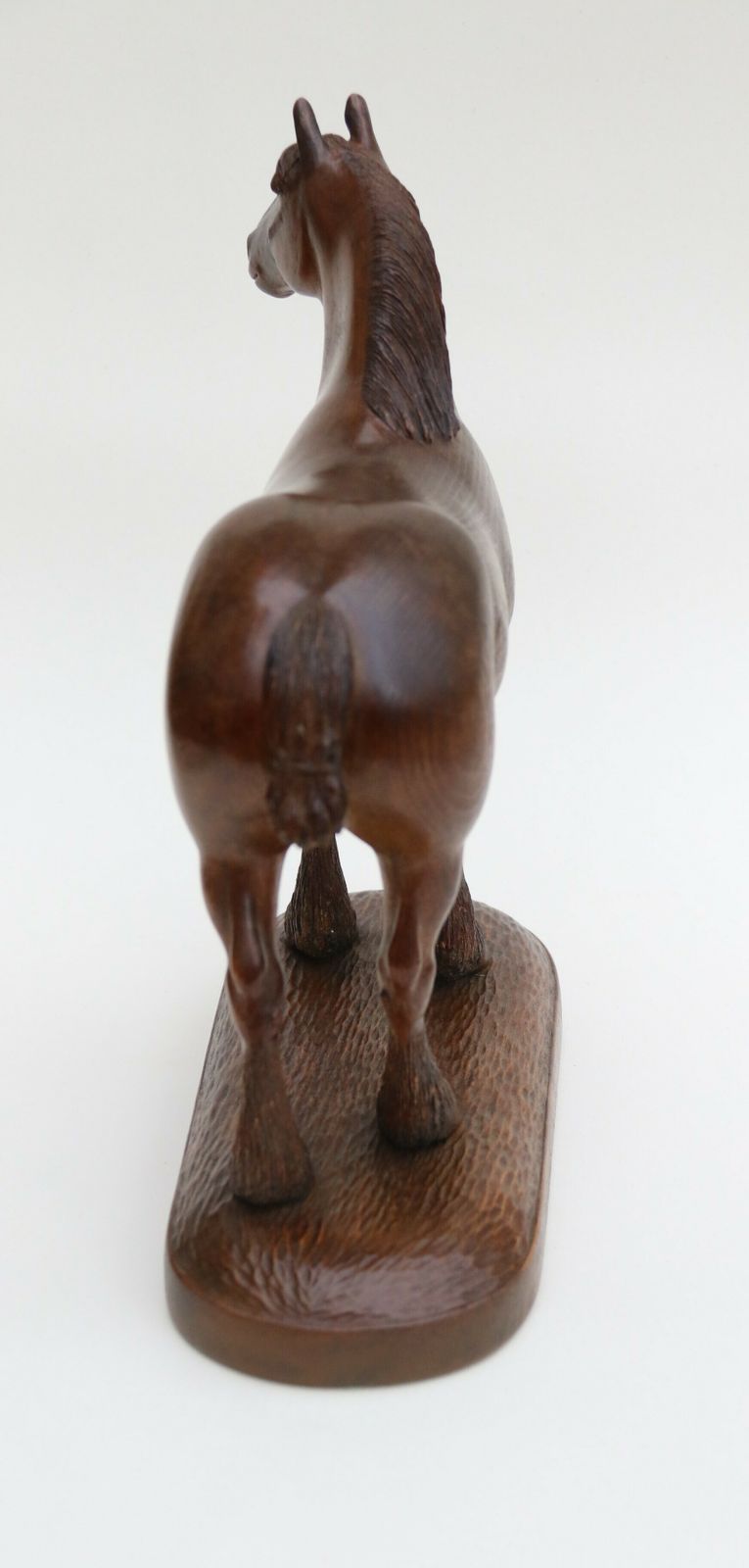 An  English Hand Carved Study Of A Belgian Draught Horse Stallion, Circa 1930 photo Home Decor