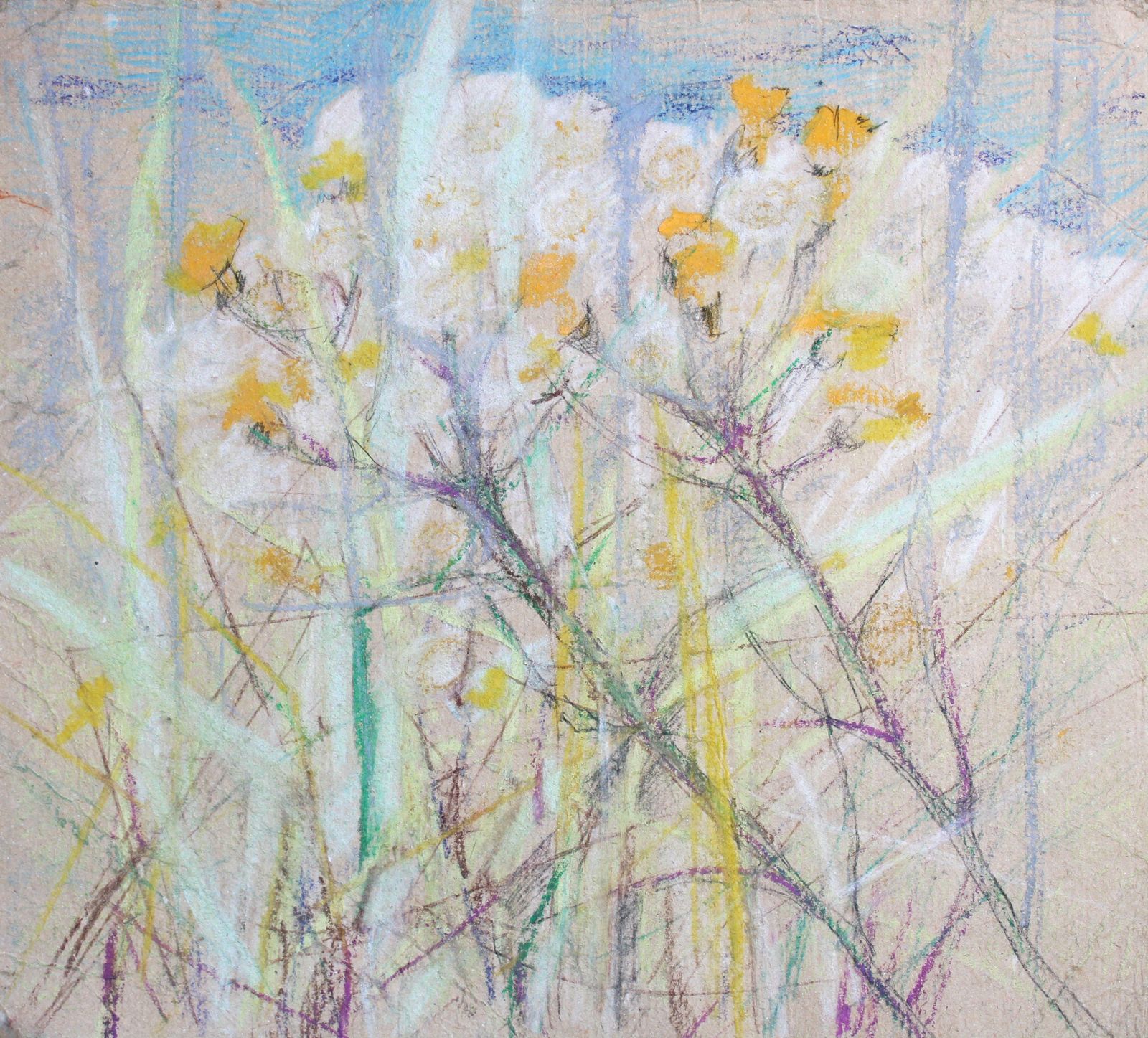 Victor Karnauh Feeling Of Spring. Paper, Pastel