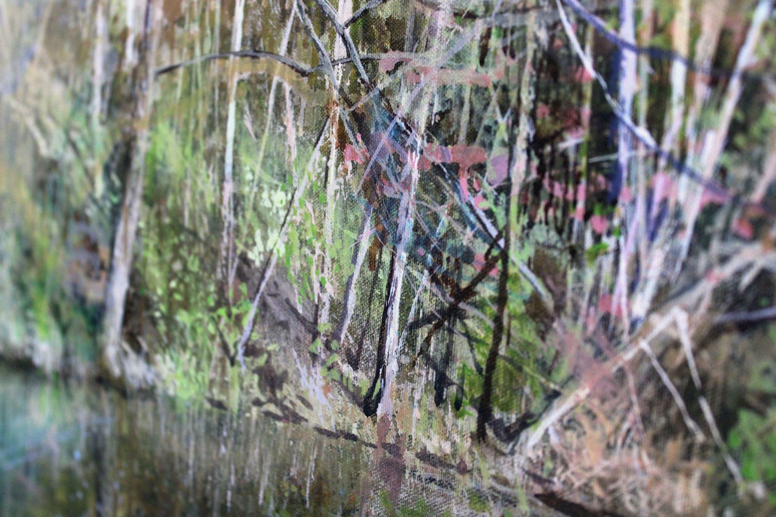 photo furniture Janis Zingitis Lake Shore In Spring. 2023, Acrylic On Canvas,