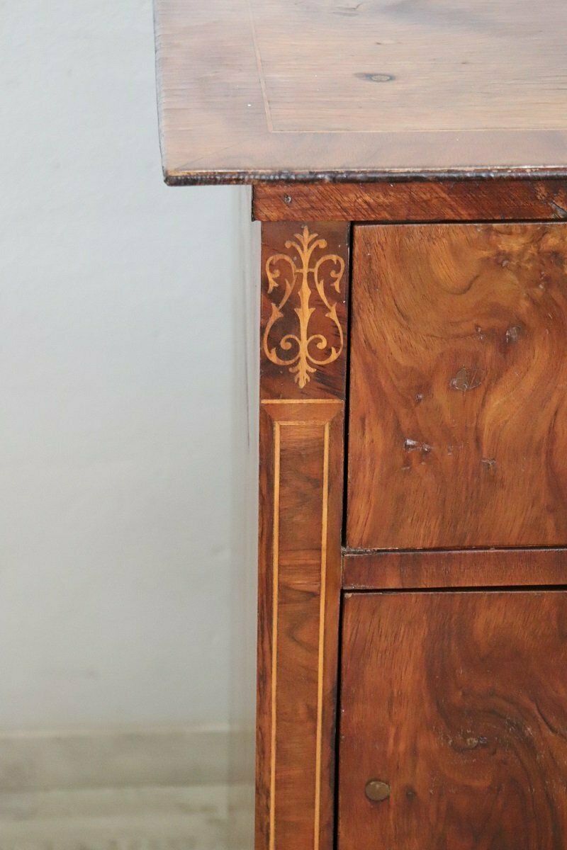 Furniture Antique Chest Of Drawers In Walnut, Late 19th Century photo