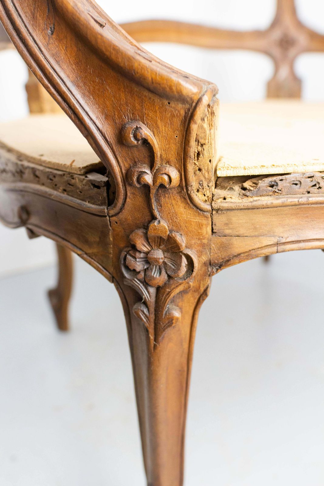 Furniture Pair Of Louis XV Revival Open Armchairs To Cane Or Upholster French, 19th C photo