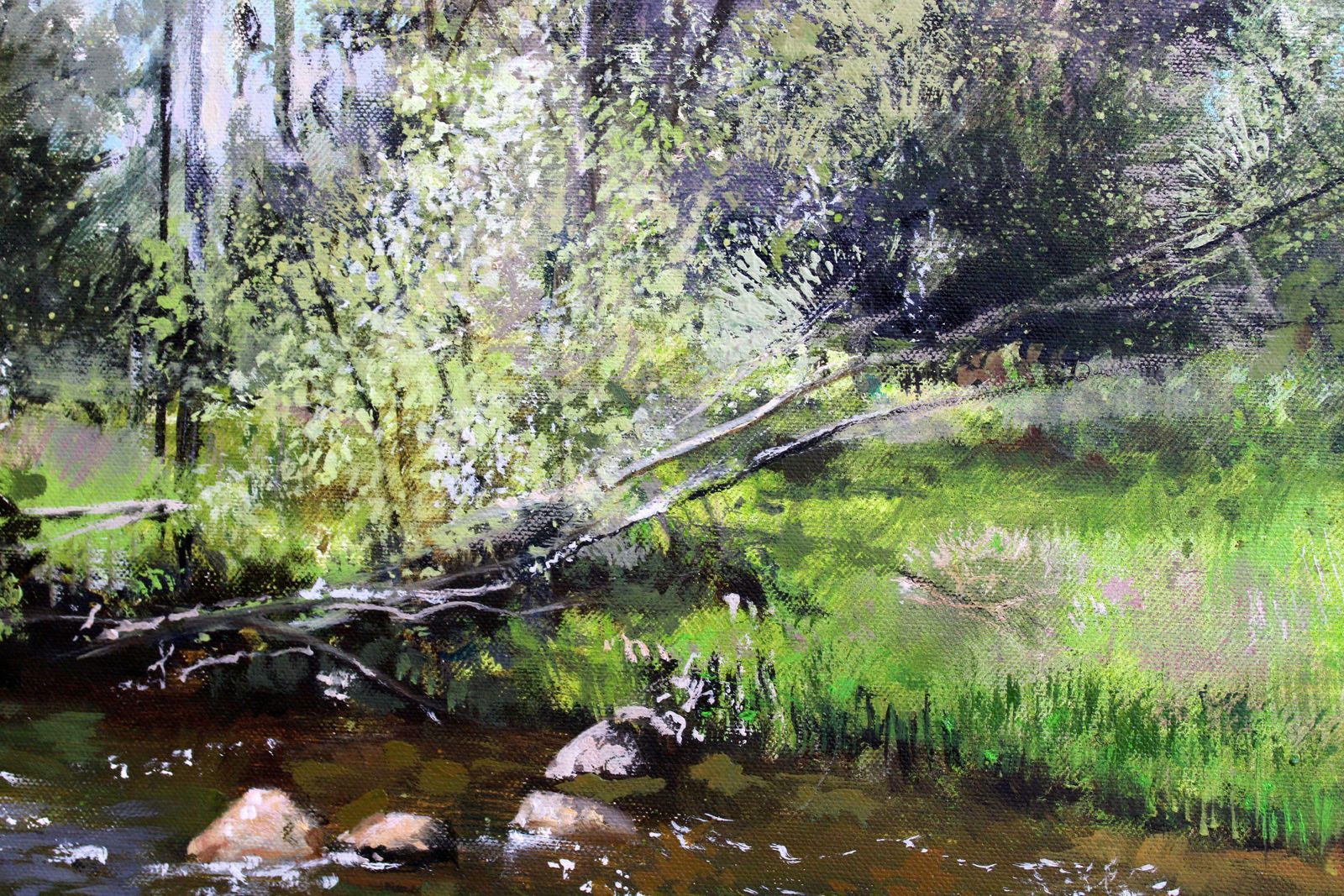 Janis Zingitis Amata River In Spring. 2024, Oil On Canvas, 70x90 Cm 2024 photo Art