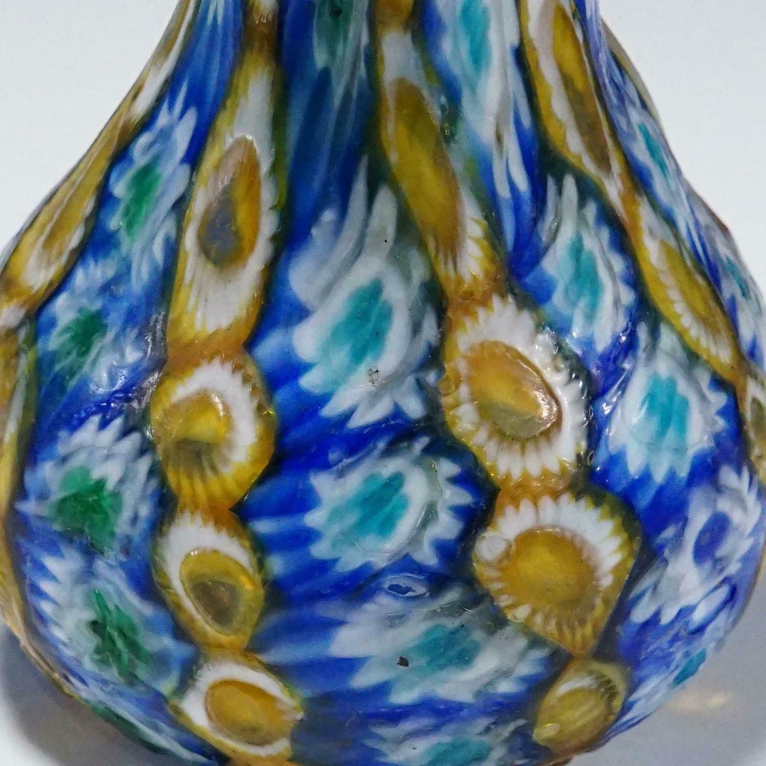 Antique Millefiori Vase, Fratelli Toso Murano Ca. 1920s photo 341.0