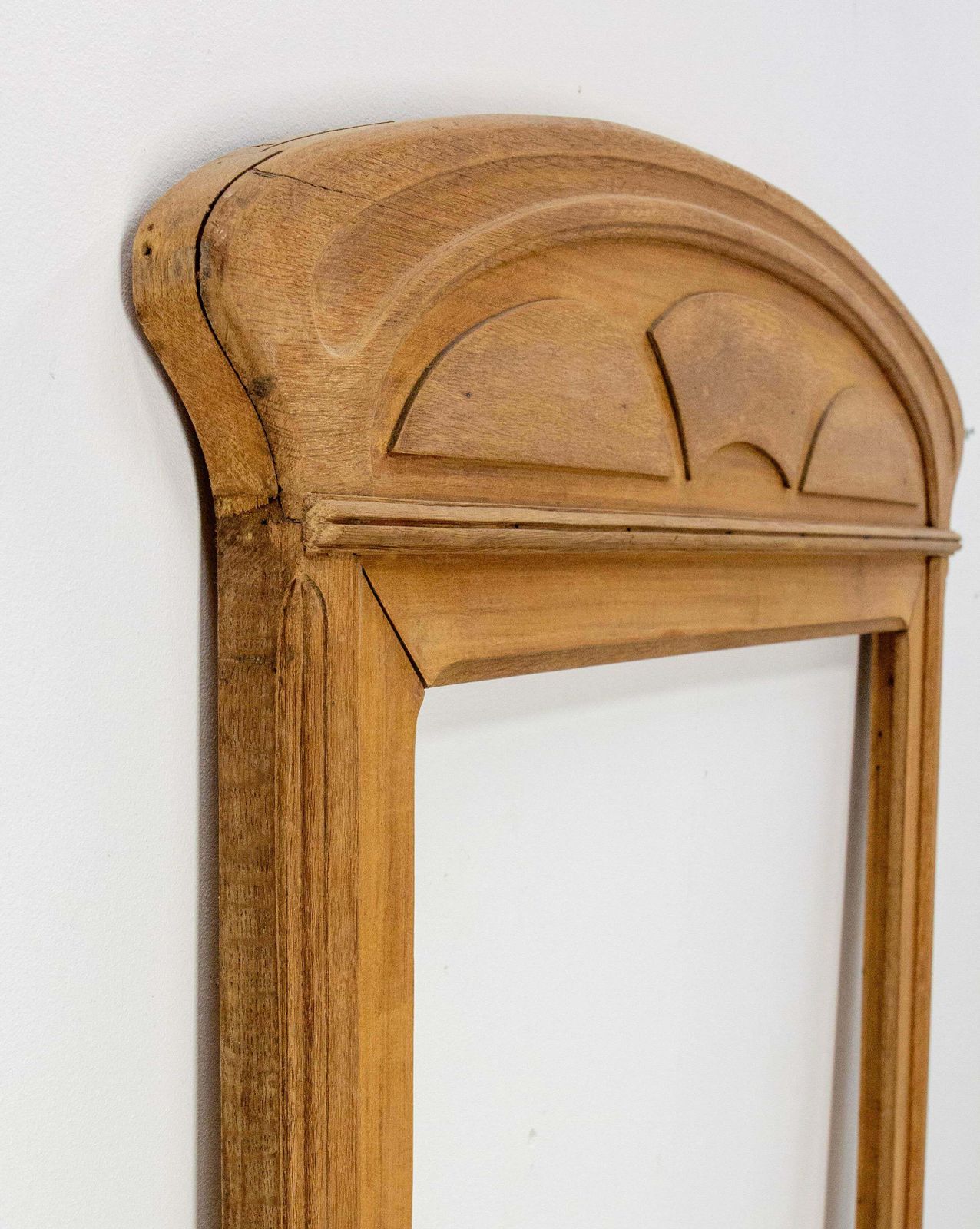 Large Art Nouveau Frame For Mantelpiece Mirror Or Picture Teak, Circa 1920 photo vintage