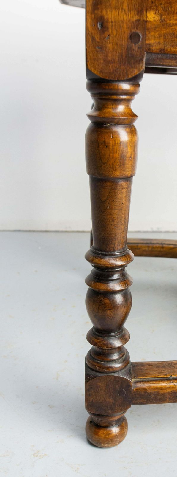 Antique French Walnut Coffee Table End Table With Drawer Circa 1940 photo for sale