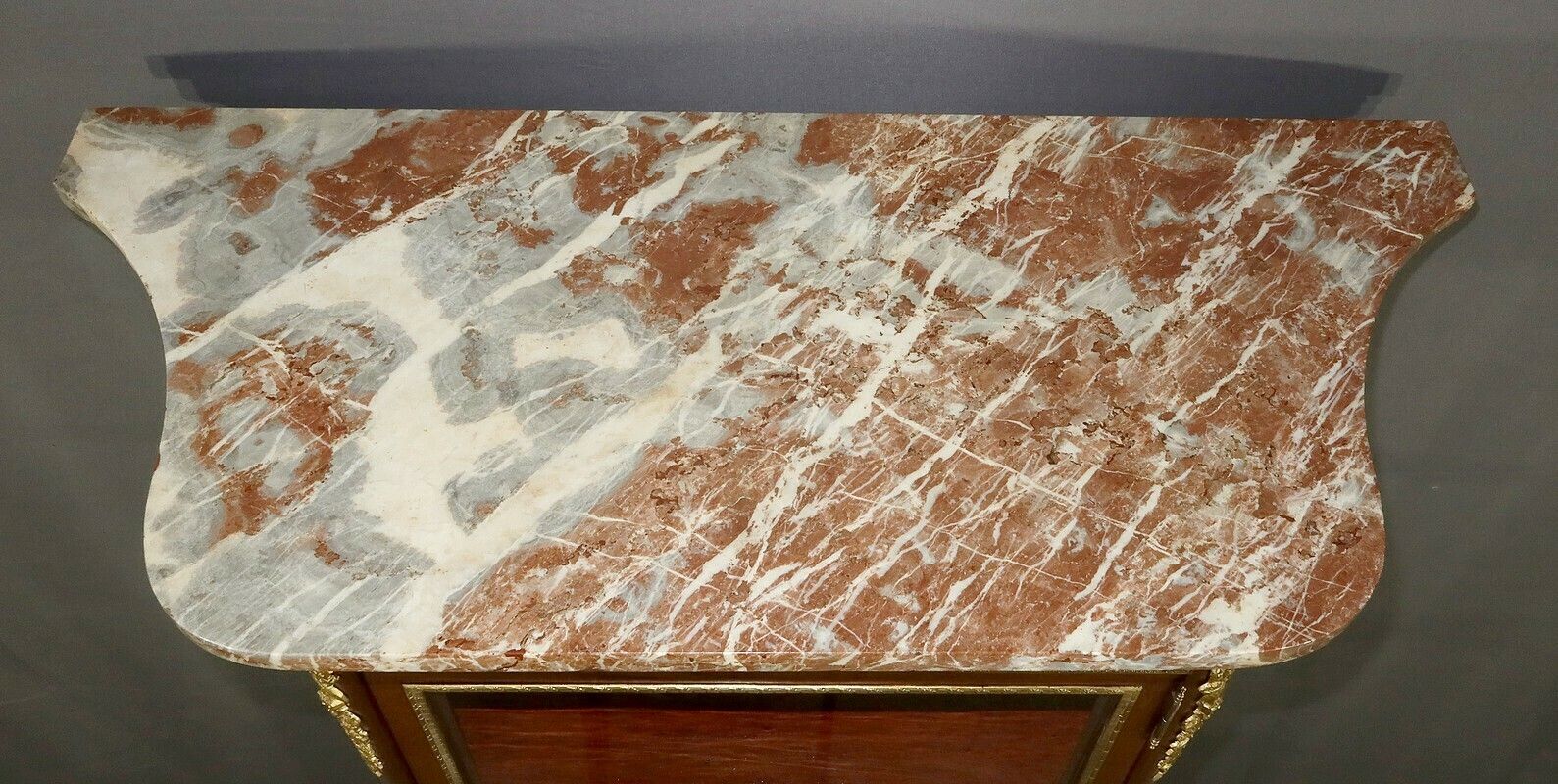 Mahogany Showcase, Transition Louis XV Louis XVI Style – 1900 photo Furniture