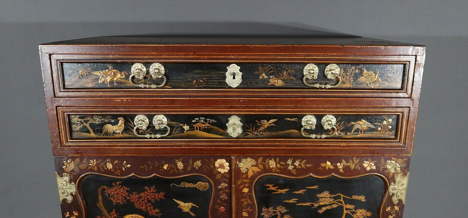 Chinese Cabinet In Lacquered Wood And Painted Wood – Early 20th Century photo buy