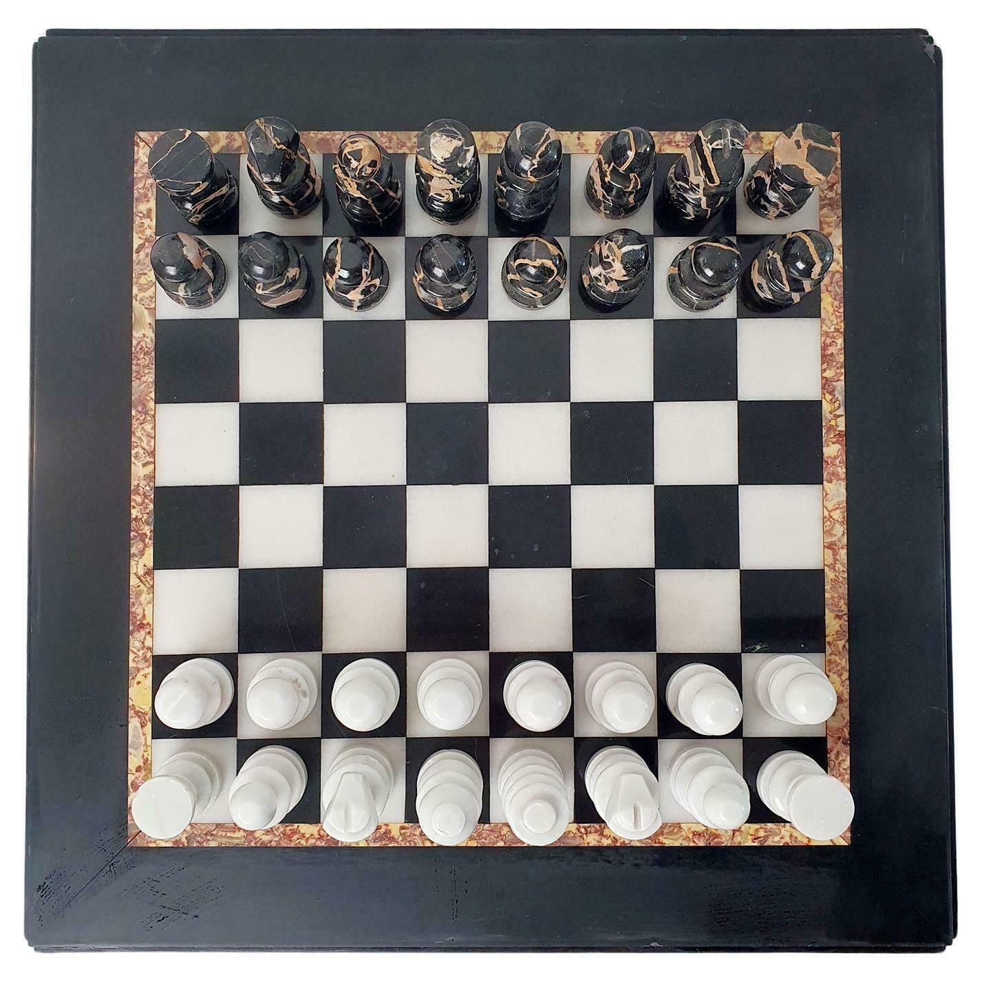 Italian Marble Chess Board, 1980s