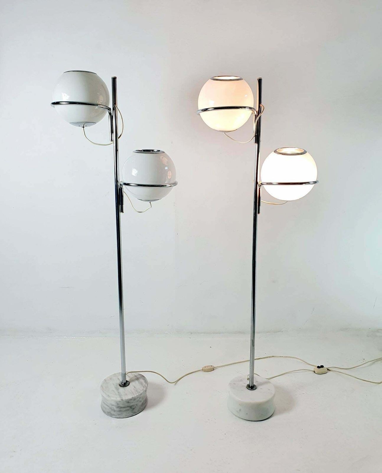 photo for sale Floor Lamp Model 1094 By Gino Sarfatti Italy 1969