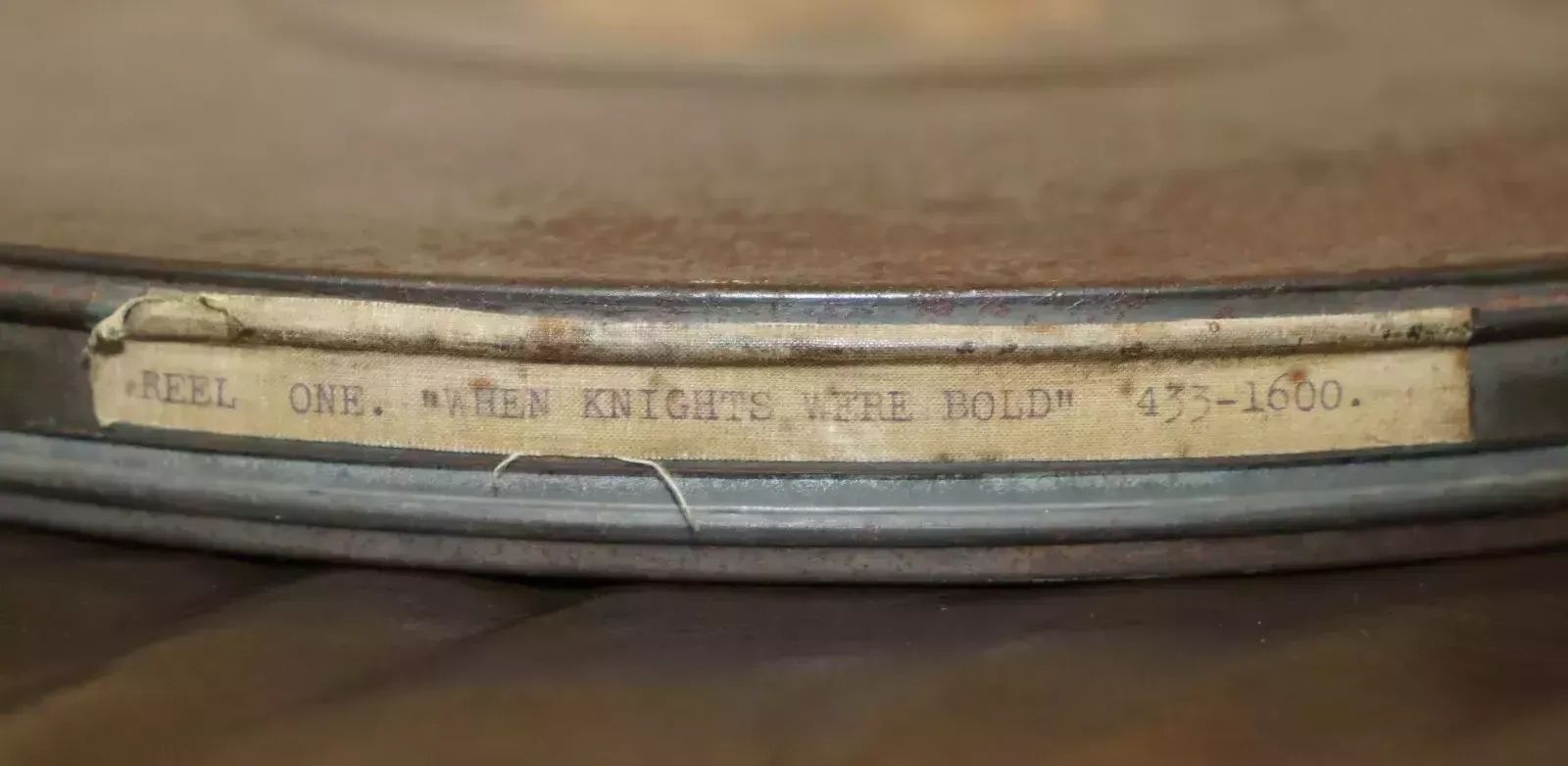 Pair Of Original 1936 16mm Cinema Movie Sound Reels For "When Knights Were Bold" photo Home Decor