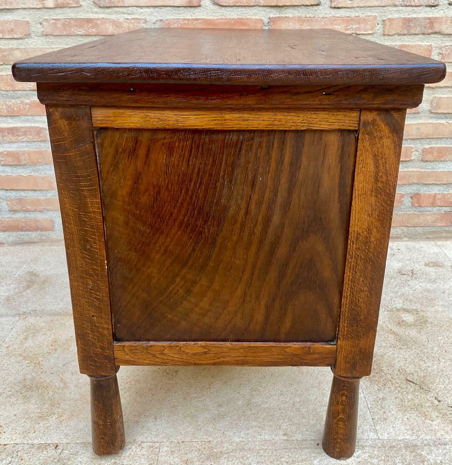 photo for sale Late 19th Century French Carved Oak Coffer