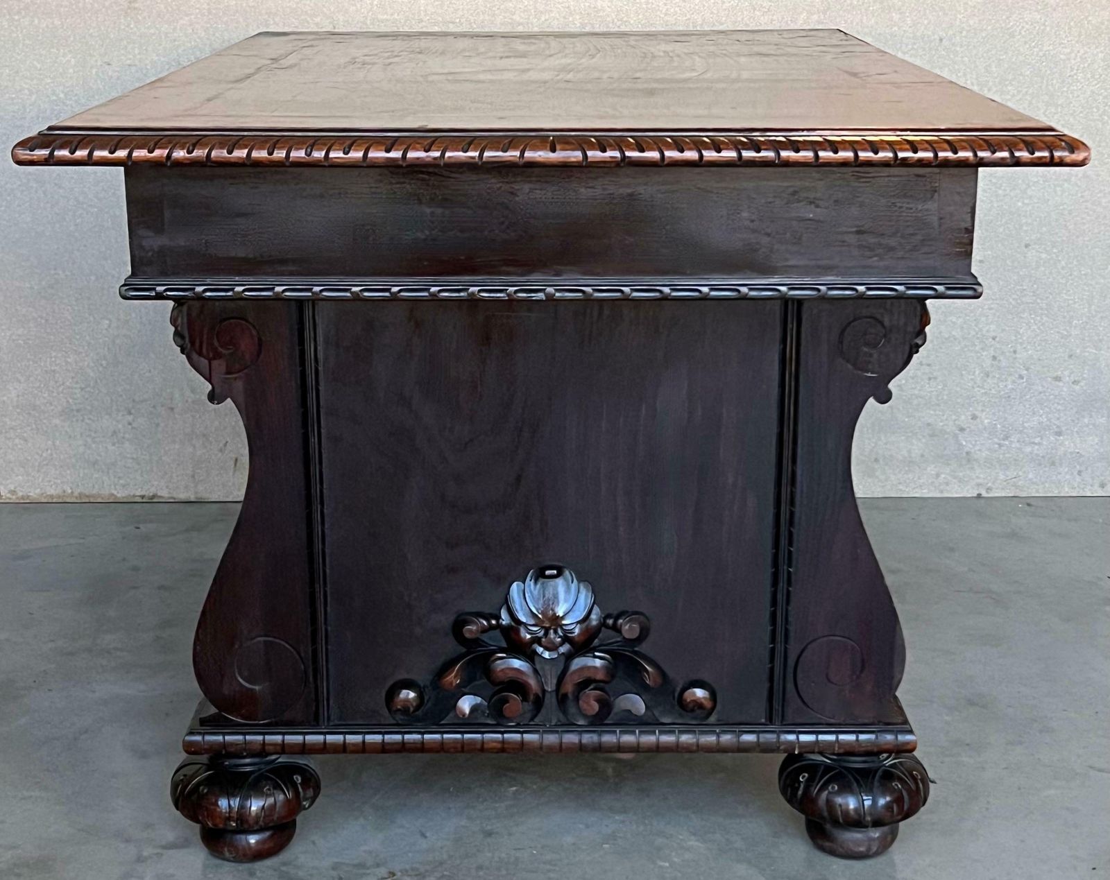 photo furniture 19th Century French Renaissance Desk With Three Drawers