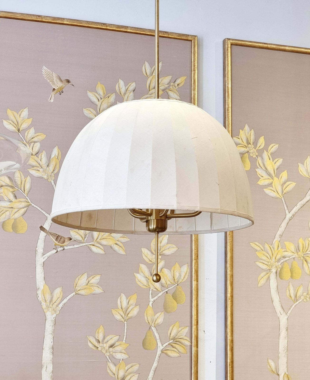 Hans Agne Jakobsson, Brass Pendant Model “T549/6 Carolin", Scandinavian Modern photo Lighting