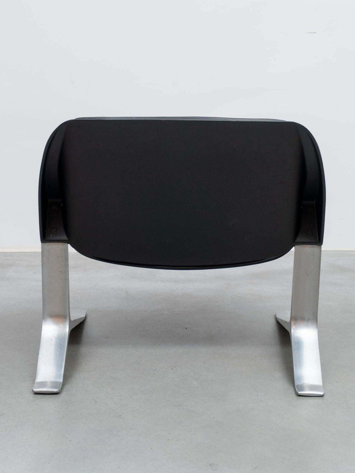 Pair Of Knut Hesterberg Lounge Black And Chrome Club Arm Chairs, Germany 1971 photo buy