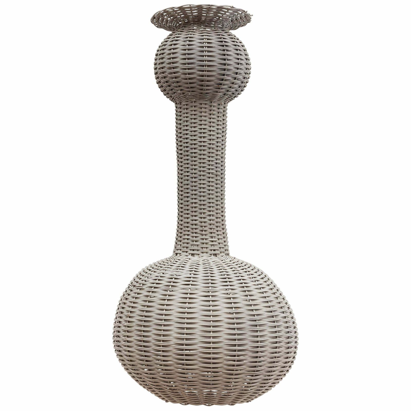 Large Modern Wicker Pendant Lamp, Italy, 1960s