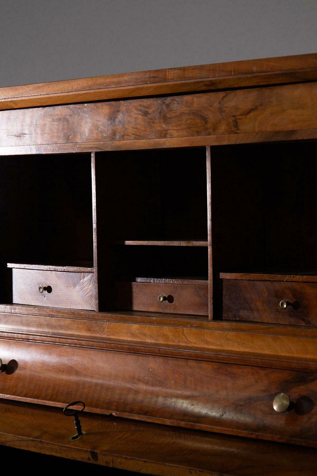 Italian Empire Trumeau In Briarwood And Brass With Secrets photo vinterior