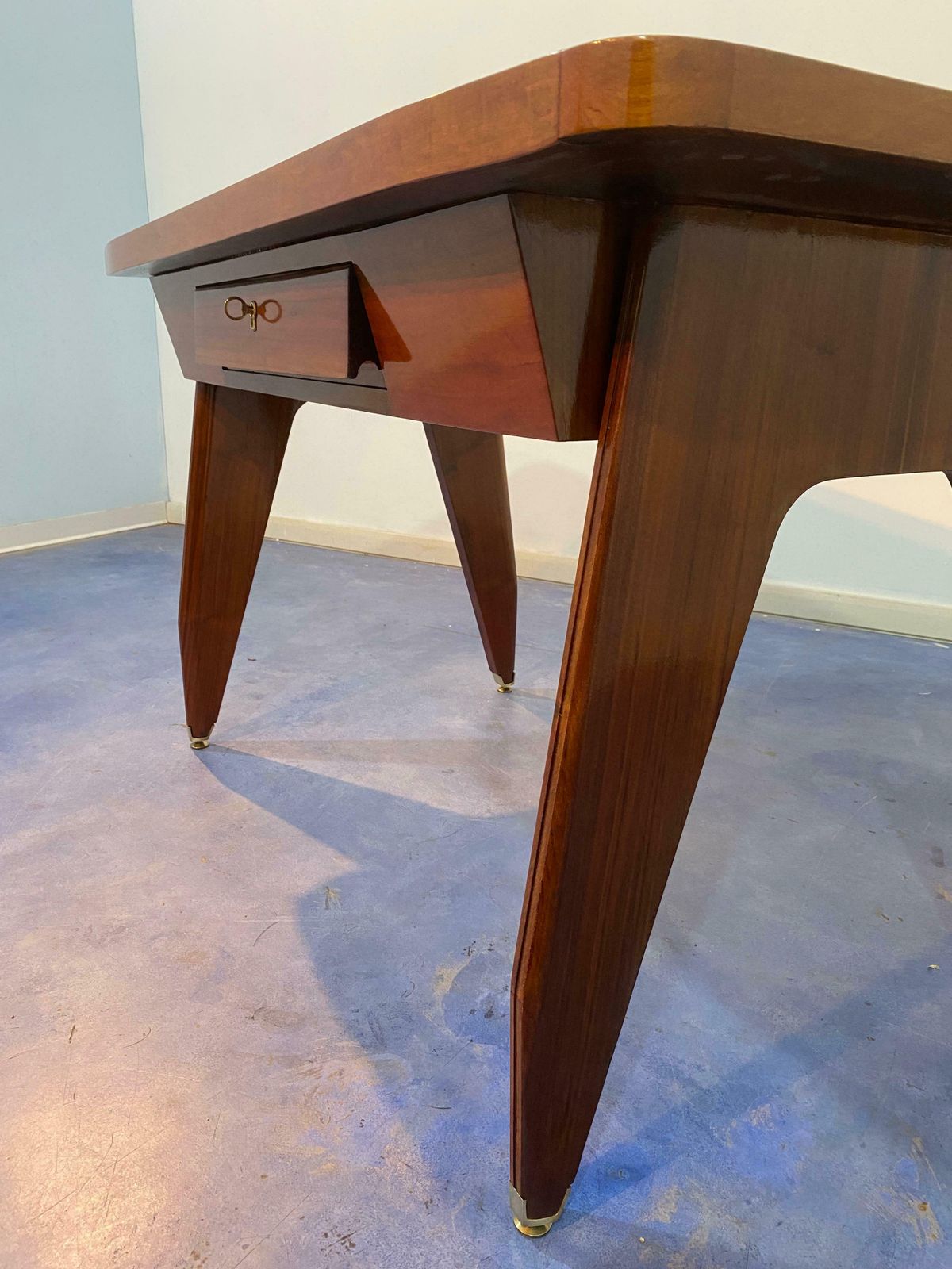 Italian Mid Century Sculptural Desk Designed By Vittorio Dassi In 1950s photo 3367.0
