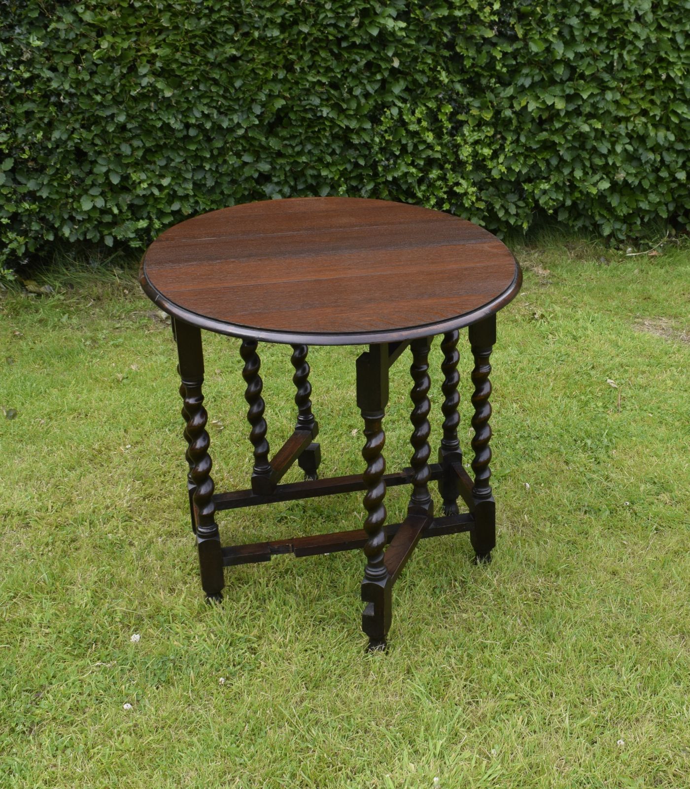 Oak Gateleg Dining Table, 1910s photo furniture