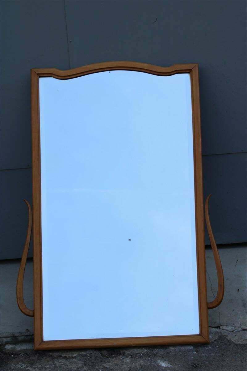 Molato Wall Mirror In Carved Wood Italy 1950 Shaped photo furniture