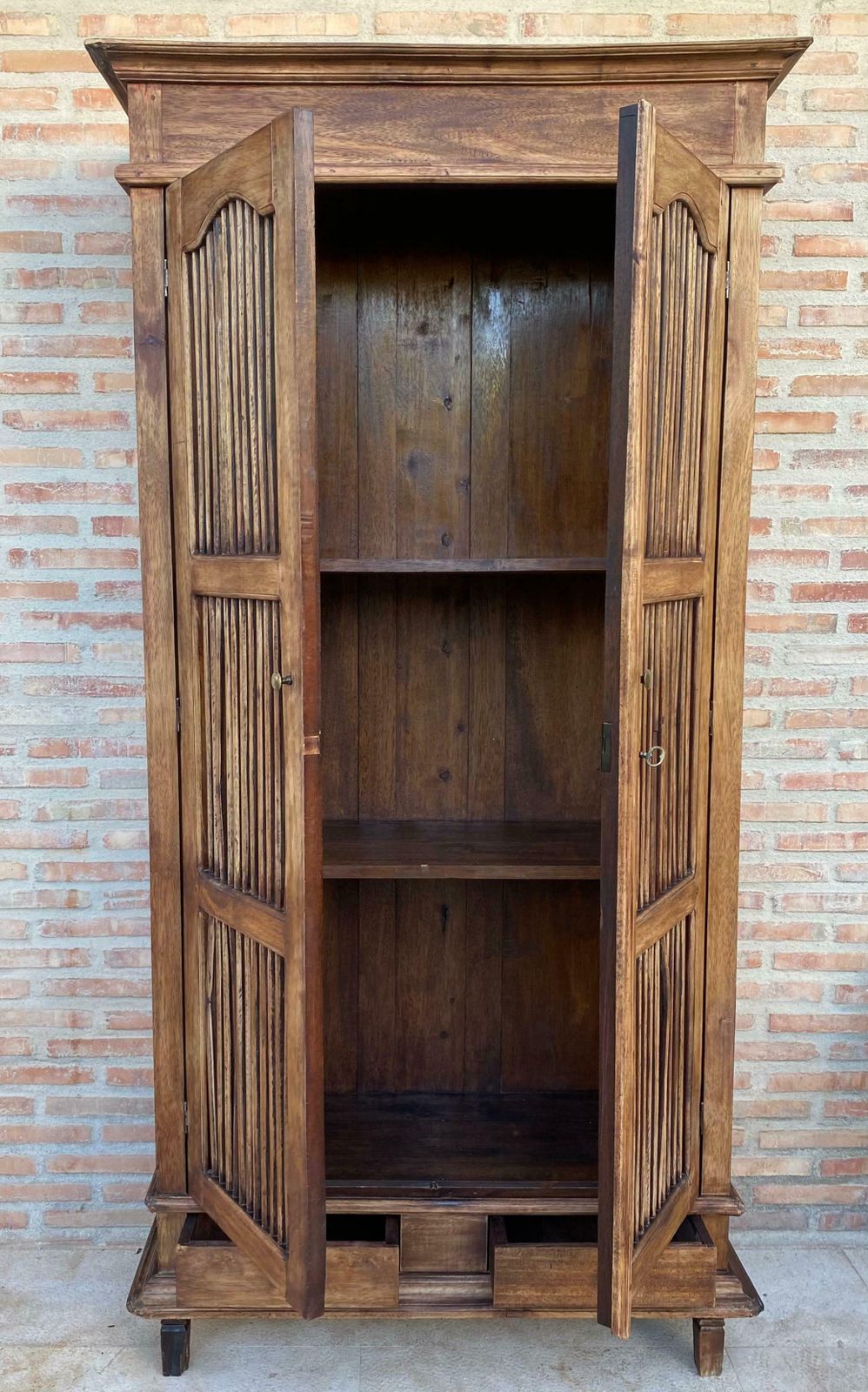 photo for sale 18th Century Cupboard Or Cabinet, Wine Rack, Pine, French, Restored
