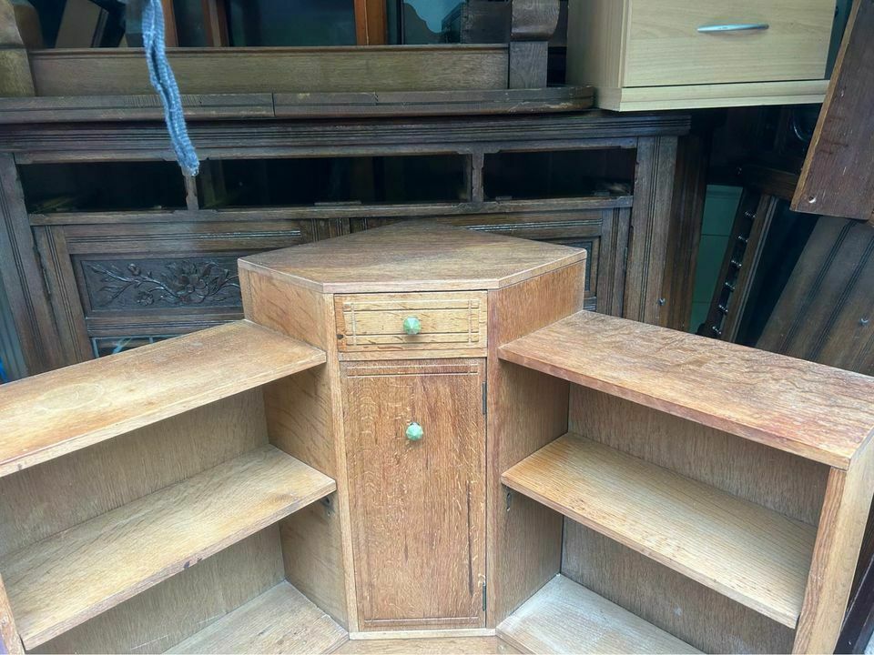 Heals Oak Corner Bookshelf ., 1930s photo furniture