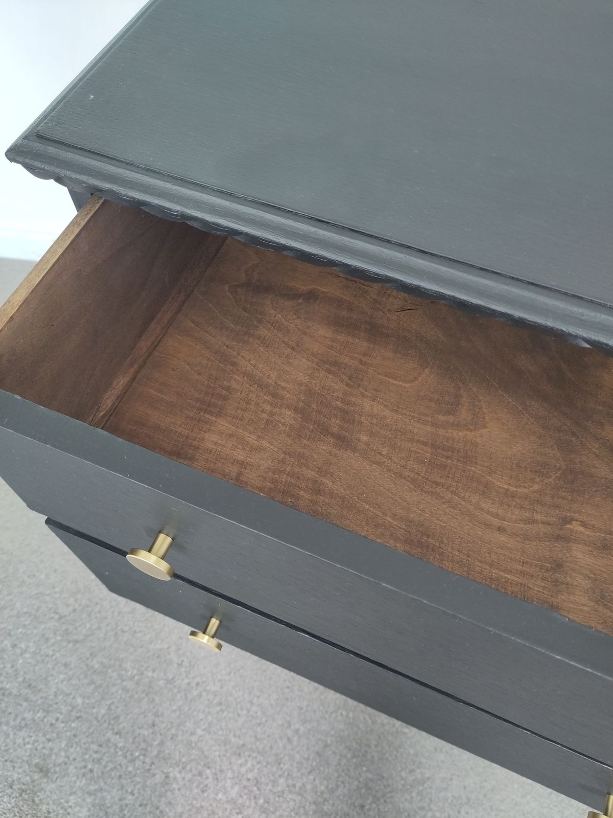 Solid Wooden Painted Chest Of Drawers photo vinterior