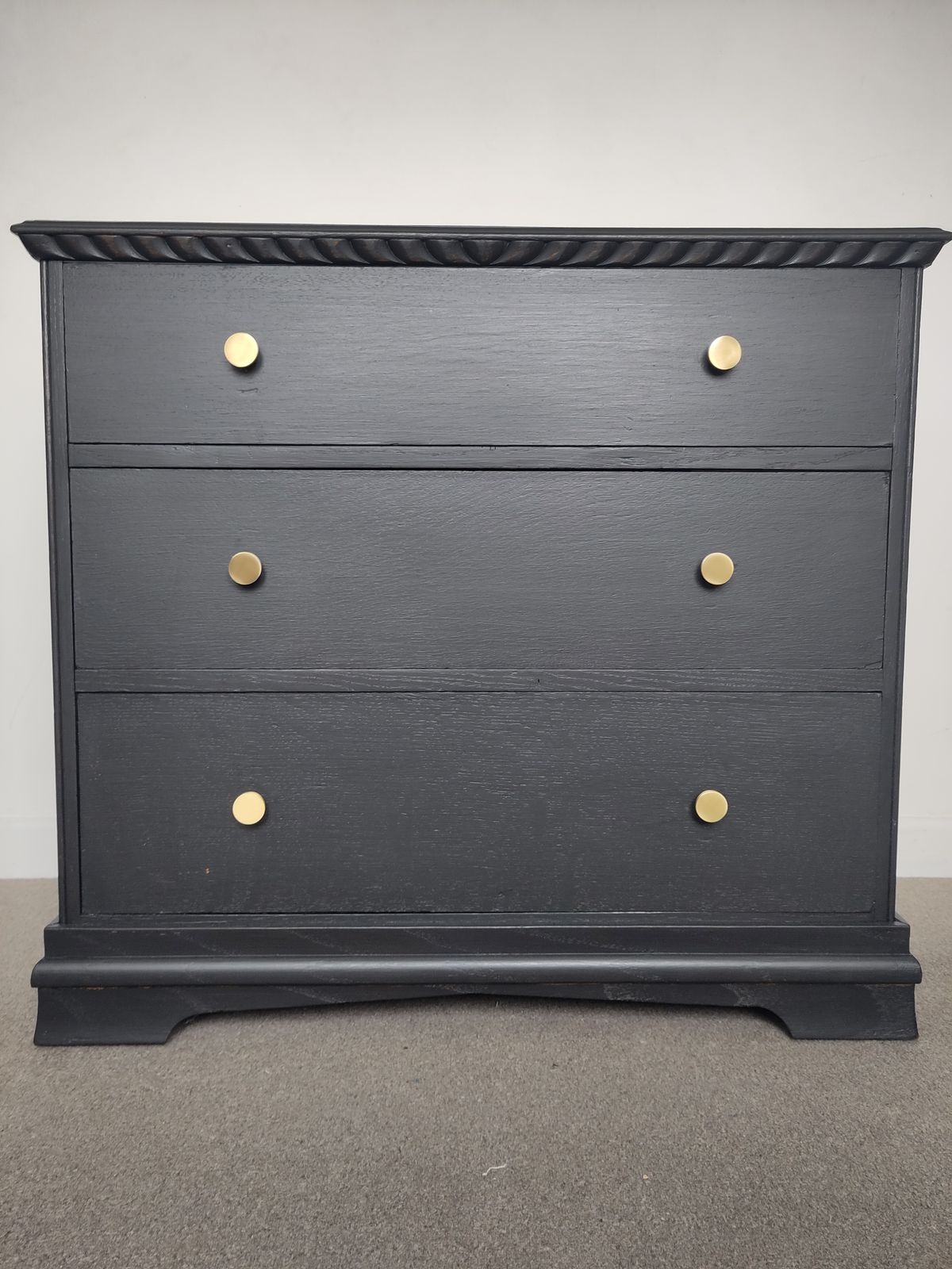 Solid Wooden Painted Chest Of Drawers  3 Drawers