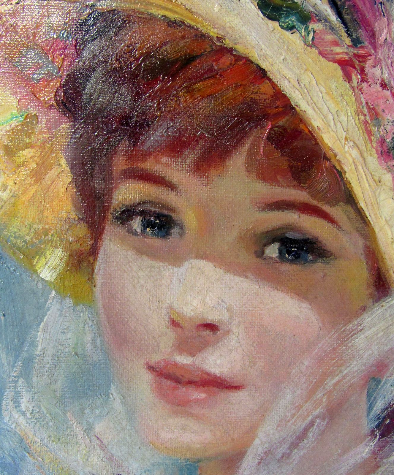 Fine Impressionist Oil On Canvas Society Lady By John Strevens (1902 1990) photo for sale