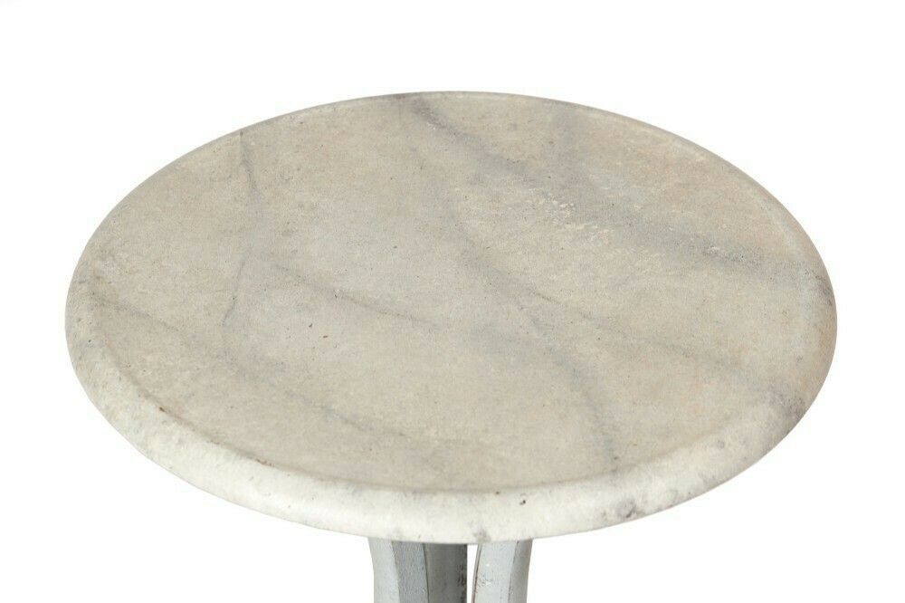 Victorian French Painted Lamp Table With Faux Marble Top photo for sale