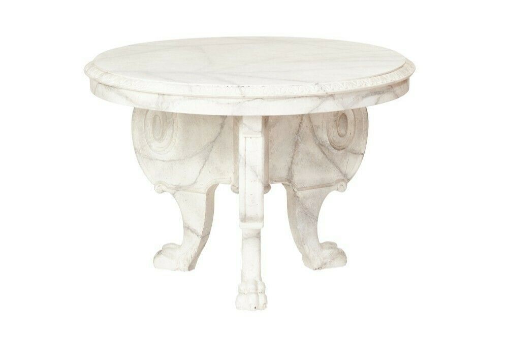 Faux Marble And Carved Centre Table Circa 1930s photo furniture